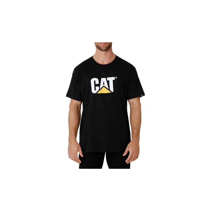 Caterpillar Clothing Sale - Caterpillar Tm Logo Mens T-Shirts Black (679405-BUQ)